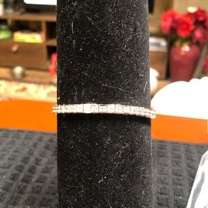 Elegant Silver Crystal Bracelet